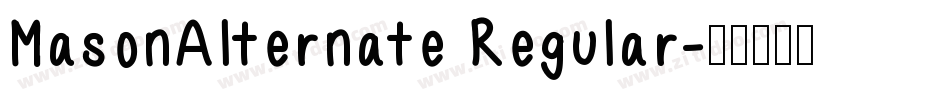 MasonAlternate Regular字体转换
